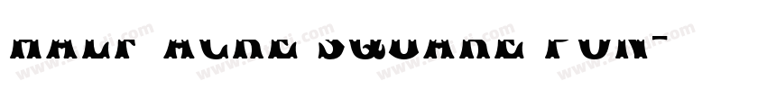 half acre square pon字体转换